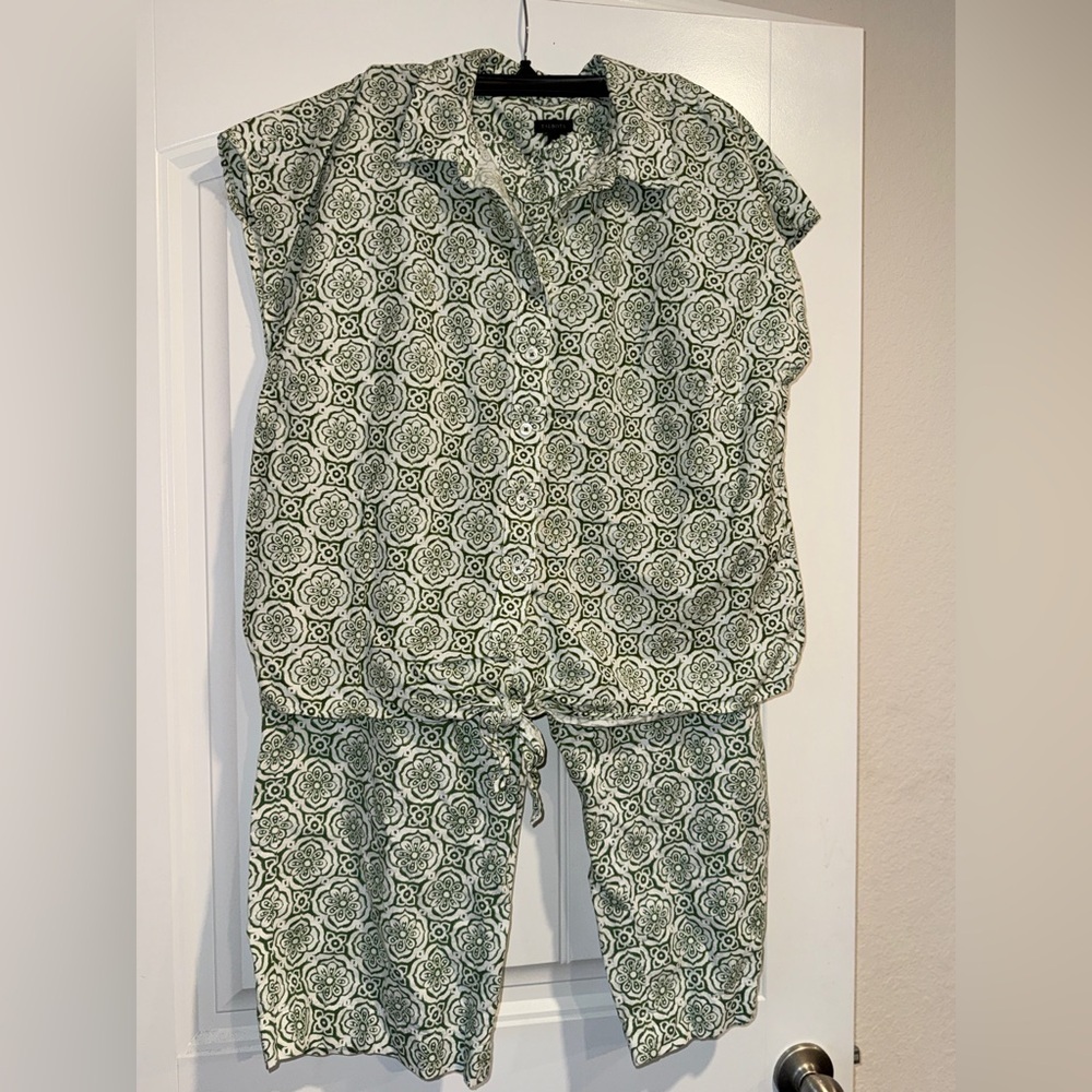 Talbots Green Patterned Jumpsuit - Picture 13 of 13